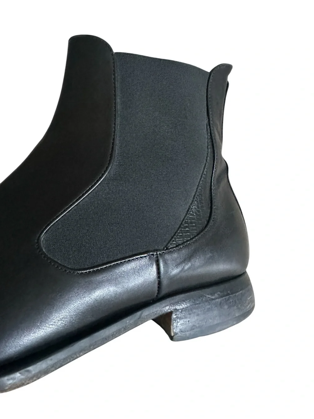 Oliver Sweeney Nexus Black Leather Chelsea Boots Size 10 Pointed Toe Dress Boots
